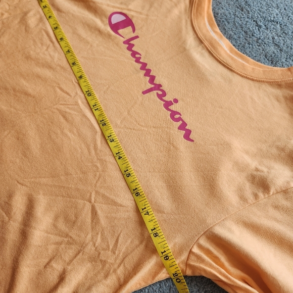 CHAMPION Womens Orange Crop Top Tshirt, Size Small - Picture 5 of 5